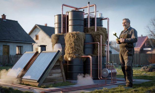 3,000 liters of hot water a day: Tinkerer needs no electricity, oil or gas