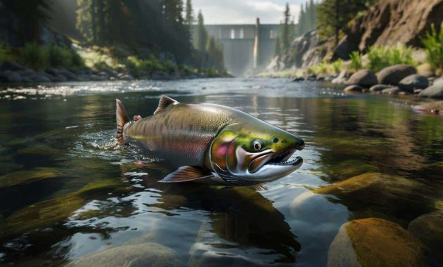 A first in 100 years: a Chinook salmon returns to its native river in California