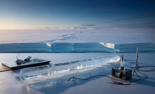 Ancient landscapes under ice are dated indirectly through trapped gases