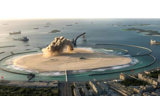 By pouring tonnes of sand into the ocean for 12 years, China has built brand‑new islands from scratch