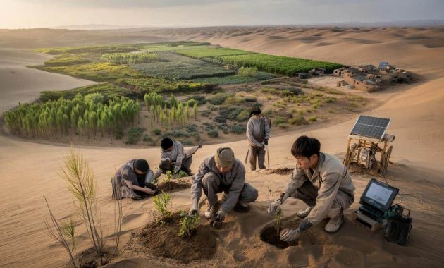 China’s billion tree desert miracle or ecological mirage how a grand plan to stop the sands now divides scientists villagers and climate activists