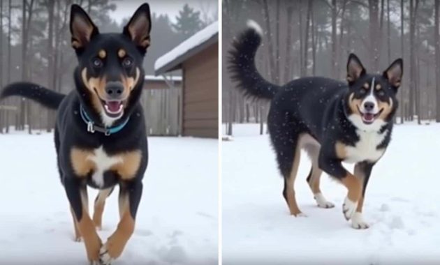 Dogs Getting The Zoomies wild suddenly For Their First Snow Day Of The Year