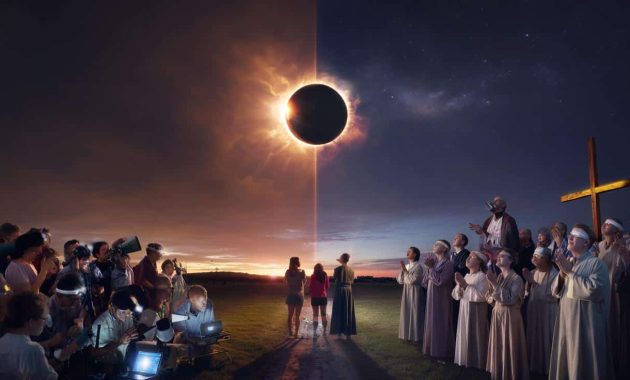 Eclipse of the century causes bitter rift between science and faith six minutes of darkness that some call a miracle and others dismiss as a dangerous mass delusion