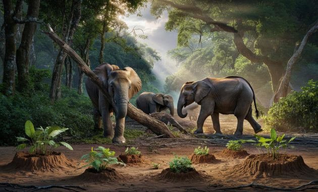 Elephants protected in Africa are opening forests, spreading seeds and reshaping entire landscapes
