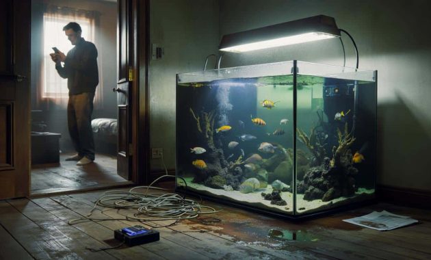 Evicted after $22,000 in unpaid rent, a tenant leaves behind a massive aquarium « and a hefty bill »