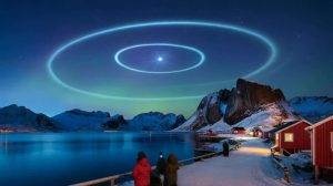 A strange luminous spiral appeared over Norway’s night sky and astronomers are still unable to trace its exact source