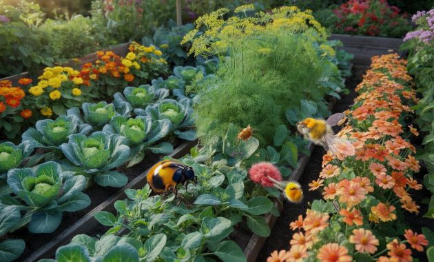 Four plants that naturally attract beneficial insects while keeping pests away from your vegetable garden
