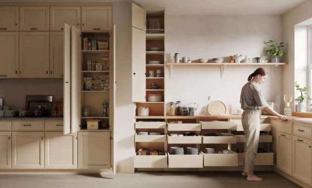 Goodbye to classic high kitchen cabinets as more households switch to a space-saving, more comfortable alternative