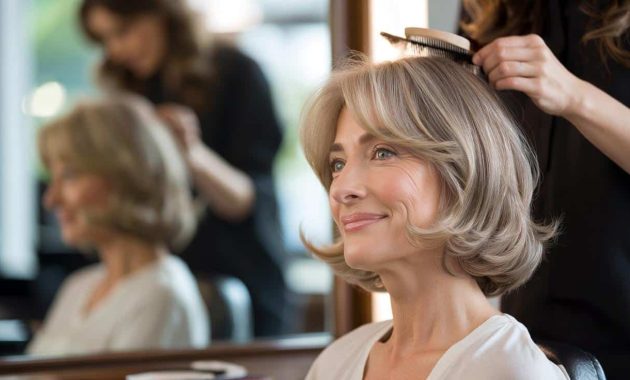Hairdressers say this cut works best for women in their 60s with fine hair