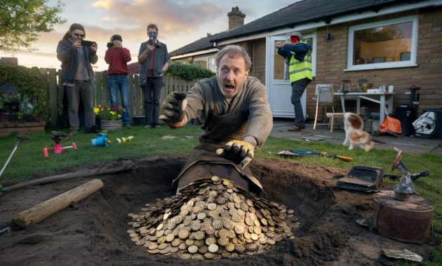He was digging for worms in his garden when he found a medieval treasure of 20000 silver coins and chaos followed instantly