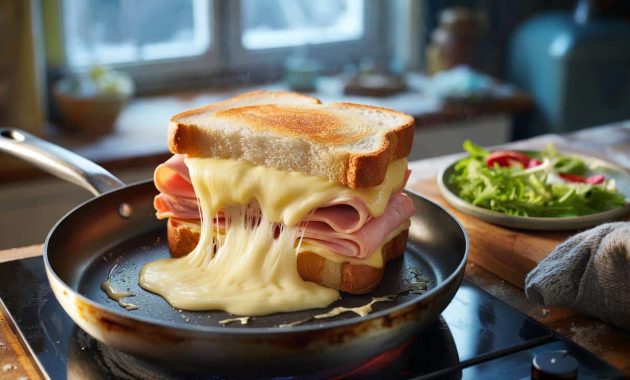 I make this raclette toastie in a pan when it’s freezing: 4 ingredients, 15 minutes, total pleasure