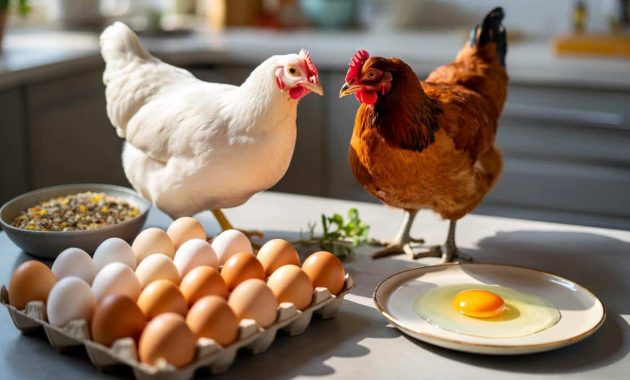 The difference between brown and white eggs finally explained by science