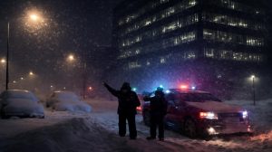 Meteorologists warn that overnight snowfall could reach historic levels, prompting emergency officials to discourage all non-essential travel despite pressure from employers to remain open