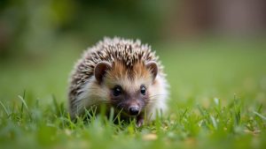 Child insists something is hiding in the garden and parents discover a trembling baby hedgehog abandoned in the grass