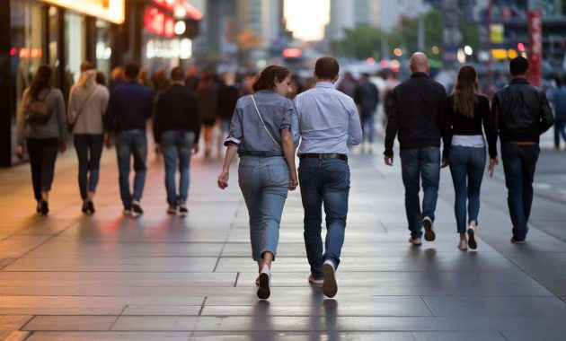 What it really means when someone walks ahead of you, according to psychology