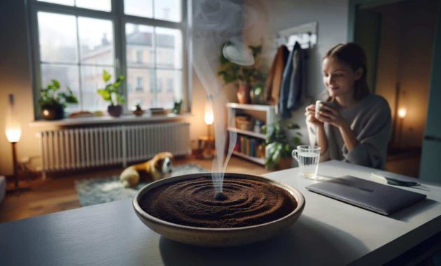 Why placing a bowl of coffee grounds near radiators is trending and what it really does for indoor air quality