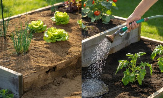 Why raised garden beds require a different watering rhythm than ground soil