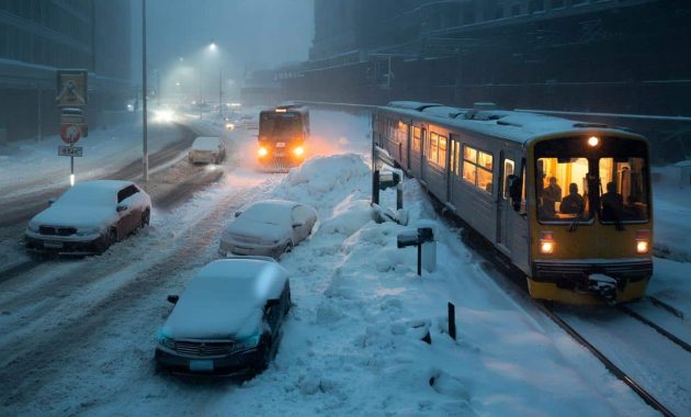 Winter storm warning issued as up to 55 inches of snow could fall and overwhelm roads and rail networks